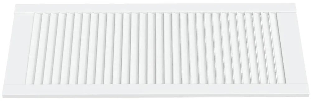Portas de armário 4 pcs design de persiana pinho maciço branco
