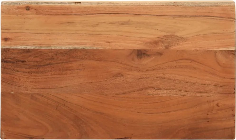 vidaXL Tampo de mesa retangular 60x20x3,8 cm madeira de acácia maciça