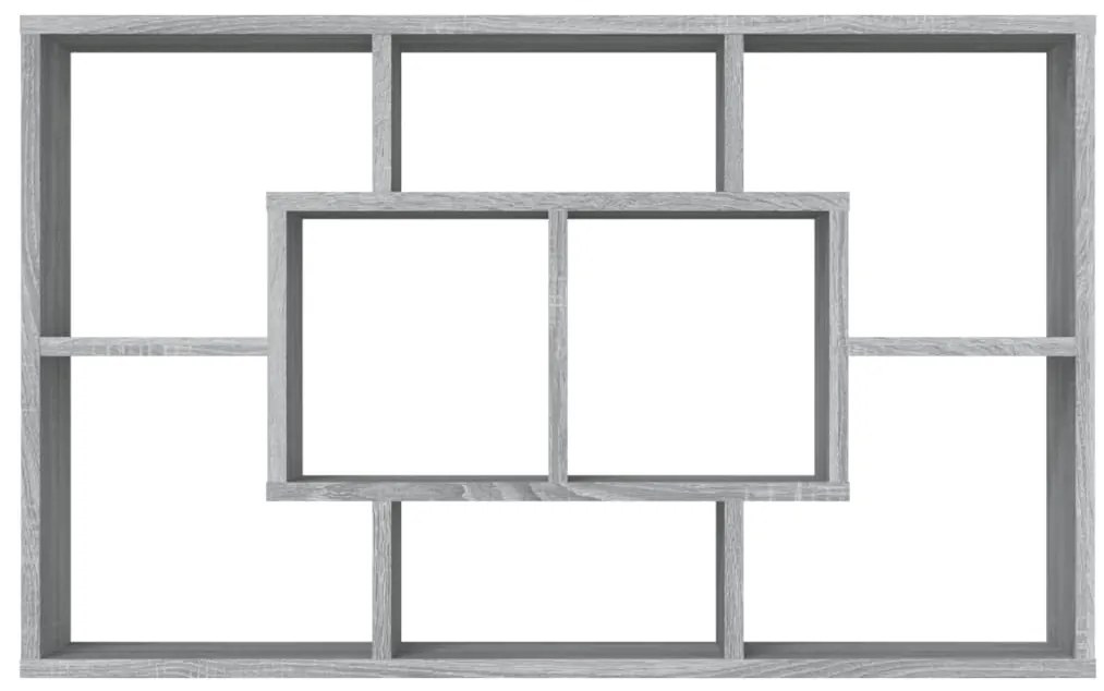 Estante 85x16x52,5 cm derivados de madeira cinzento sonoma