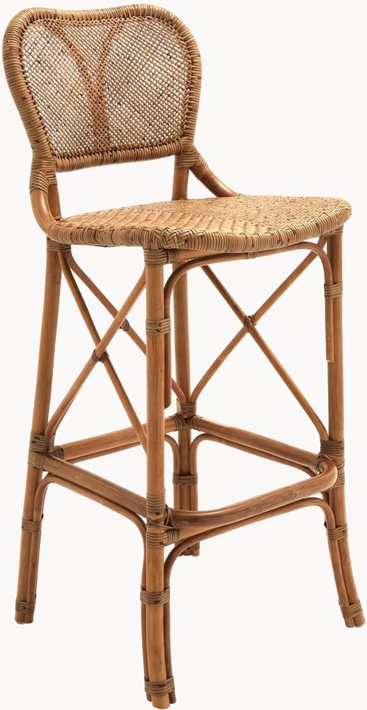 Cadeira de bar em vime artesanal Colony