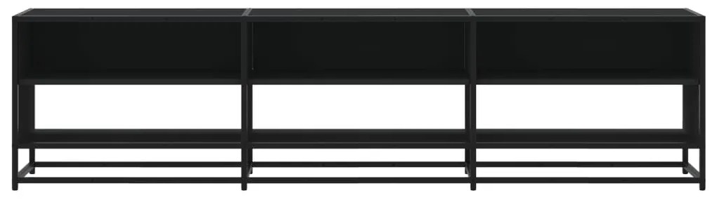 Móvel de TV 180x40x46 cm derivados de madeira preto