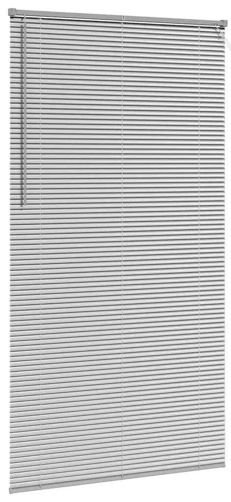 Persiana de Janela com cortinas Outros Manual Prata 80 x 130 cm Alumín
