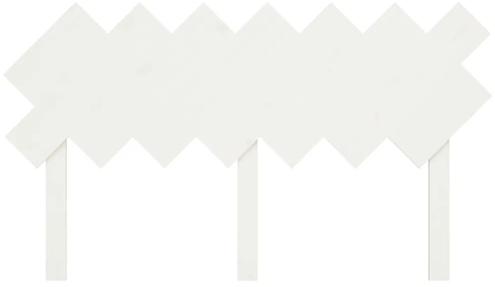 Cabeceira de cama 141x3x80,5 cm pinho maciço branco