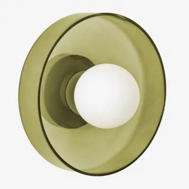 Aplique De Parede Jaxal Verde Cacto & Ø25 Cm - Sklum