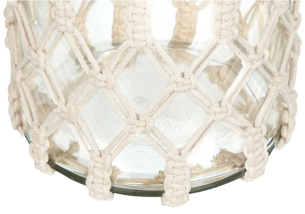 Lanterna de vidro branco 28 cm JALEBI Beliani