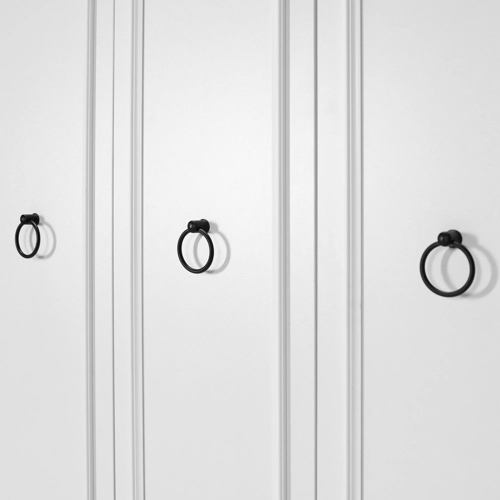 Roupeiro "Victoria" – Branco – 103 x 185 x 52 cm – Design Clássico