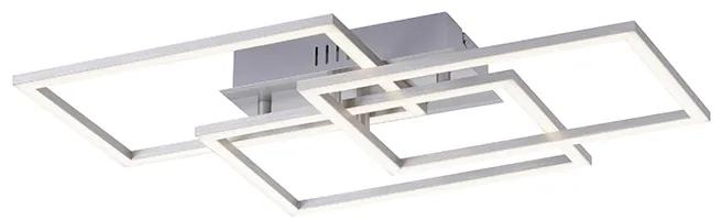 Candeeiro de teto aço 53 cm LED 3 lâmpadas reguláveis - AMANDA Moderno