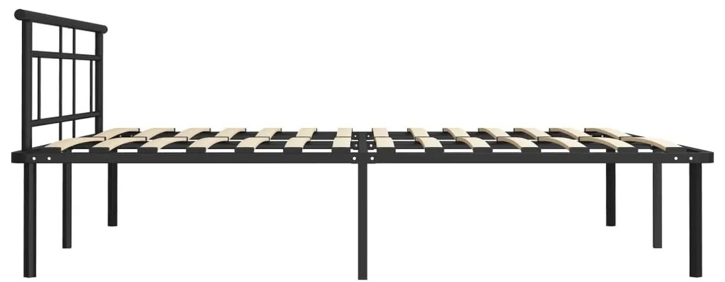Estrutura de cama 180x200 cm metal preto