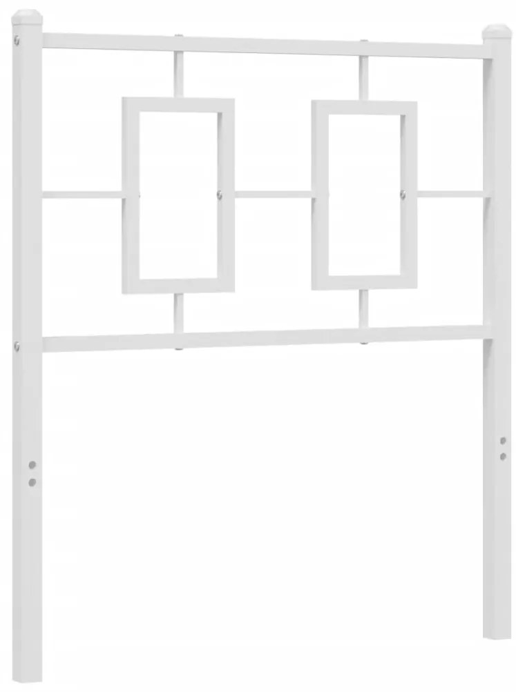 Cabeceira de cama 75 cm metal branco
