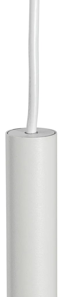 Sistema de iluminação de trilho moderno com 5 luzes pendentes branco 1-fase - Iconic Frini Moderno
