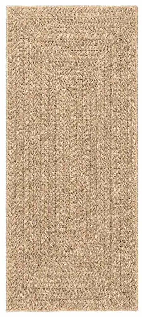 Tapete ZIZUR 80x200 cm aspeto de juta interior e exterior