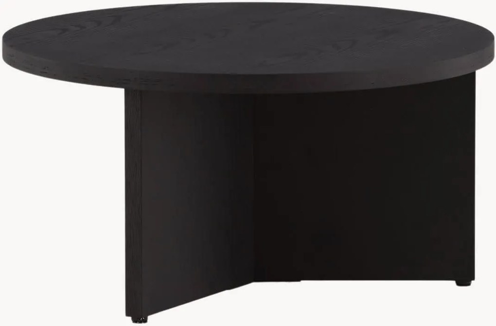 Mesa de centro redonda com efeito de madeira Saltö, Ø 85 cm