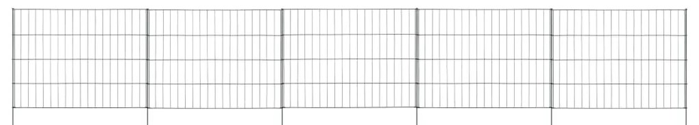 Conjunto painéis de vedação para jardim 115x79 cm verde