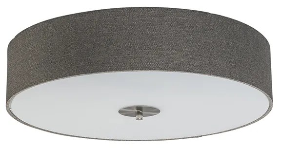 Candeeiro de teto rústico Taupe 50 cm - Drum Jute Country / Rústico,Moderno