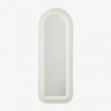 Espelho de Parede Borreguito (60x160 cm) Ilai Branco Marfim - Sklum