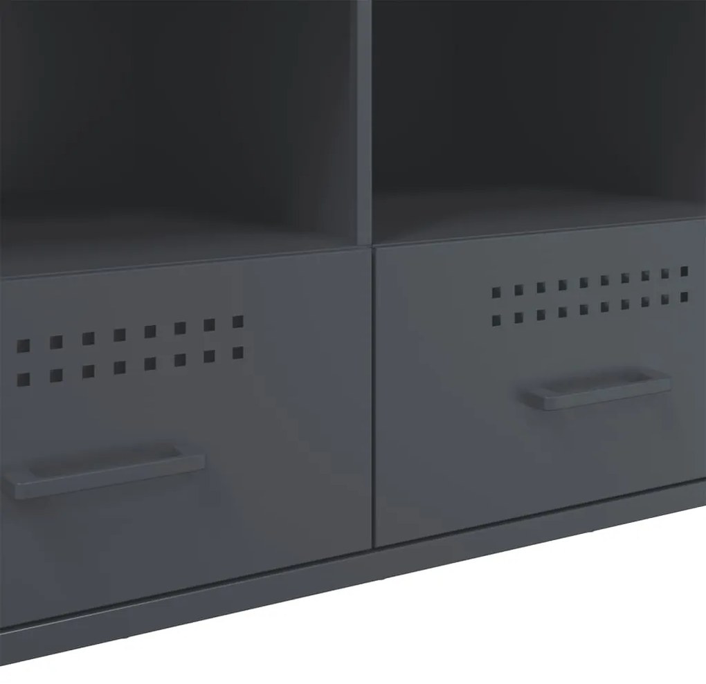 Móvel de TV 100,5x39x50,5 cm aço antracite