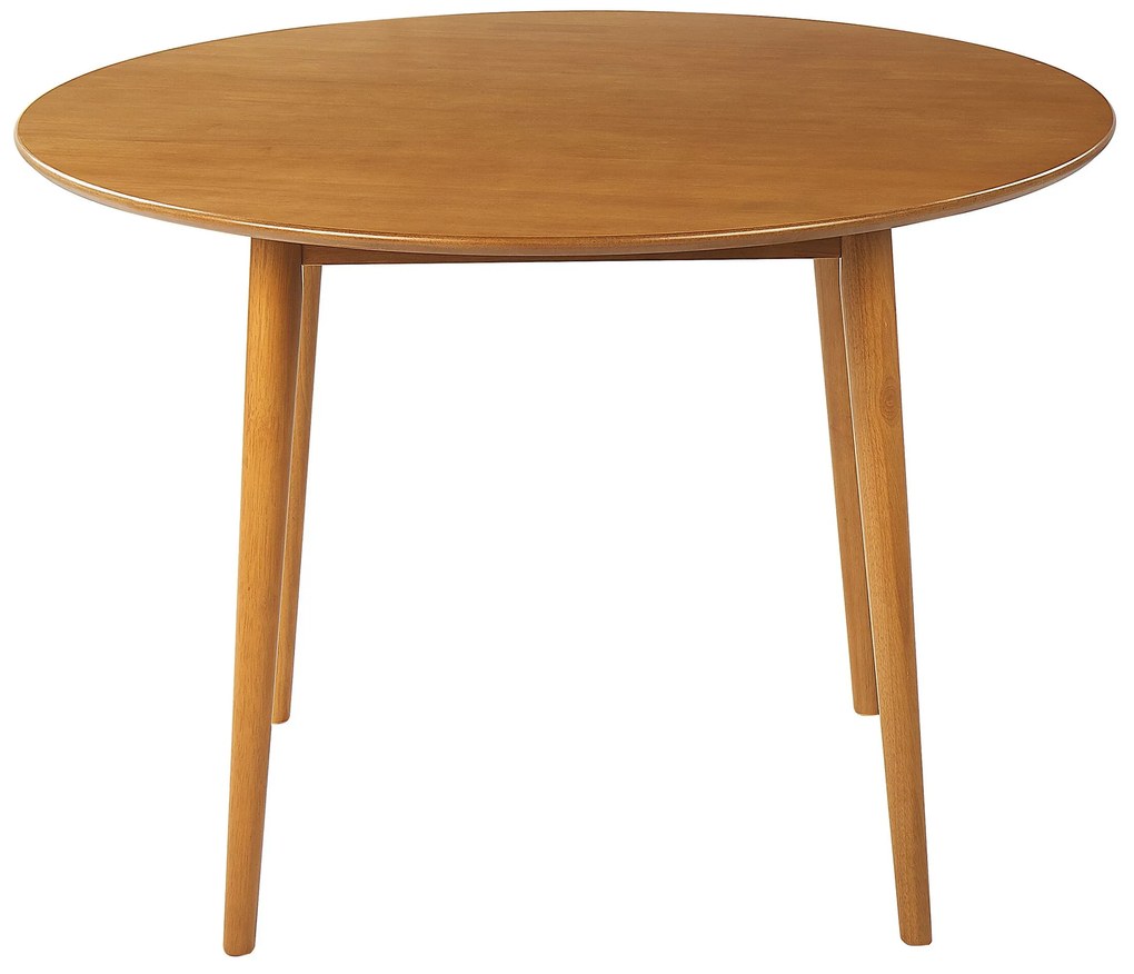 Mesa de jantar castanha clara ⌀ 110 cm RADAN Beliani