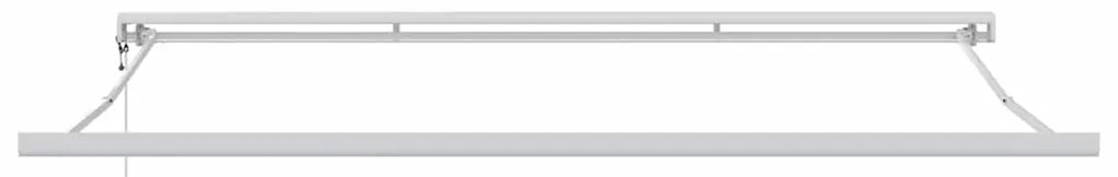 Toldo retrátil automático laranja e marrom 450x300 cm