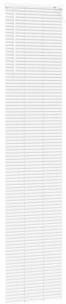 Persiana de Janela com cortinas Outros Manual Branco 40 x 220 cm Alumí