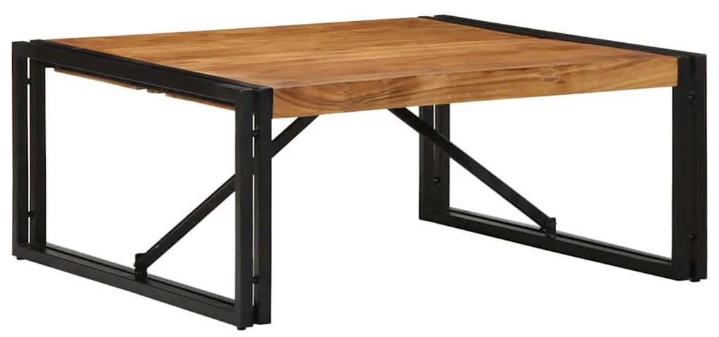 vidaXL Mesa de centro 80x80x35 cm madeira de acácia maciça