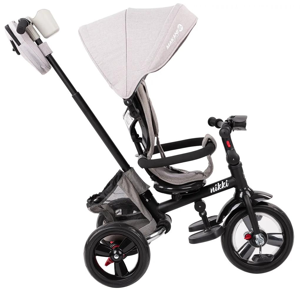 Triciclo para bebés Makani Nikki Cinzento Claro Melange 2020