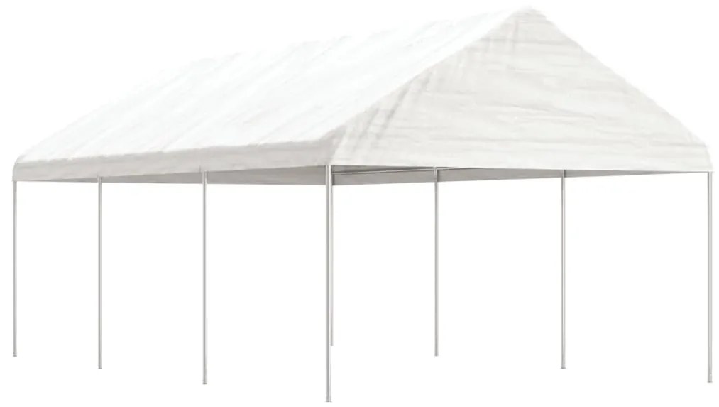 Tenda de Eventos com telhado 6,69x4,08x3,22 m polietileno branco