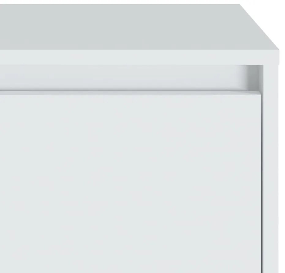 Mesa de cabeceira 45x34x44,5 cm aglomerado branco