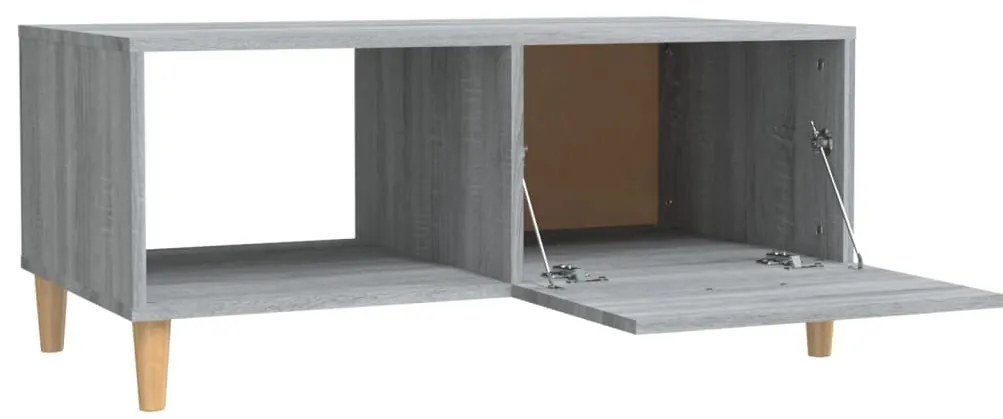 Mesa de centro 89,5x50x40 cm derivados madeira cinzento sonoma