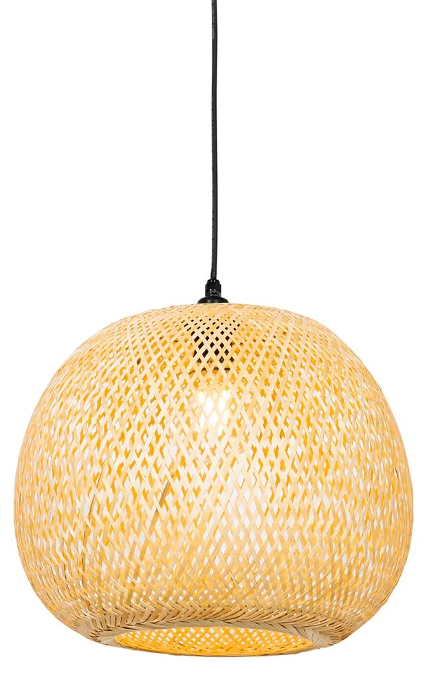 Candeeiro de suspensão de bambu oriental para exterior IP44 - Rafael