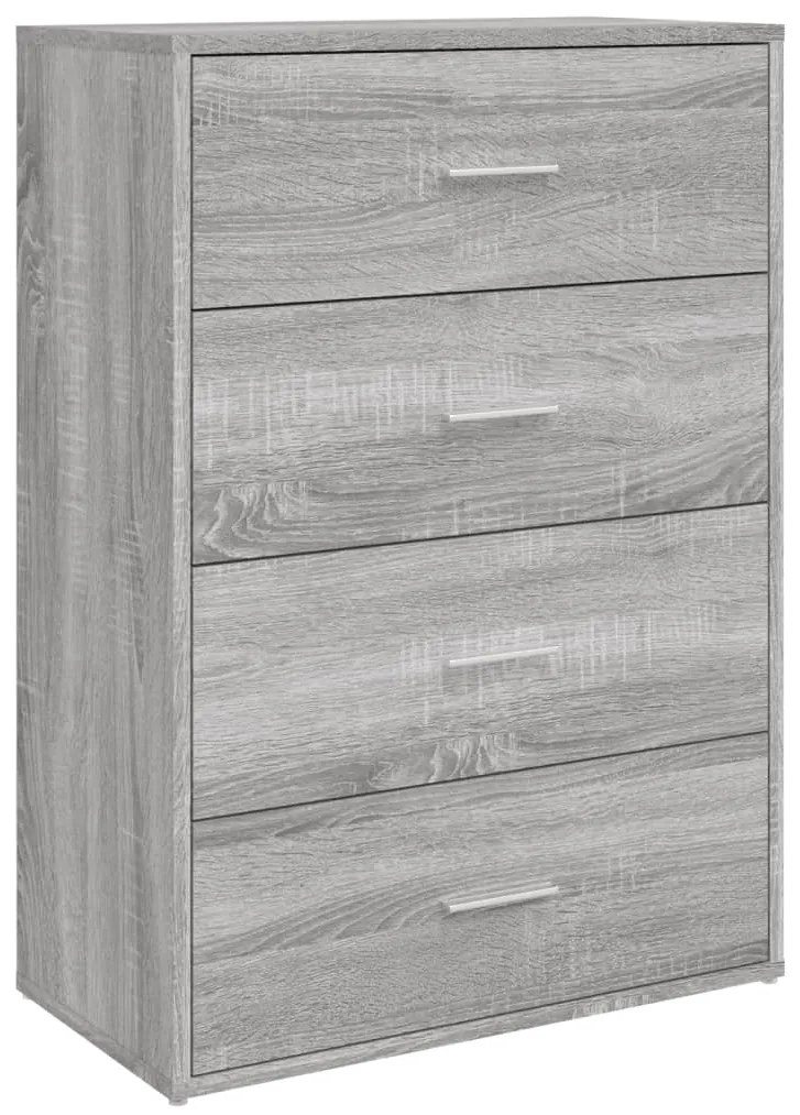Aparadores 2 pcs 60x31x84 cm derivados madeira cinzento sonoma