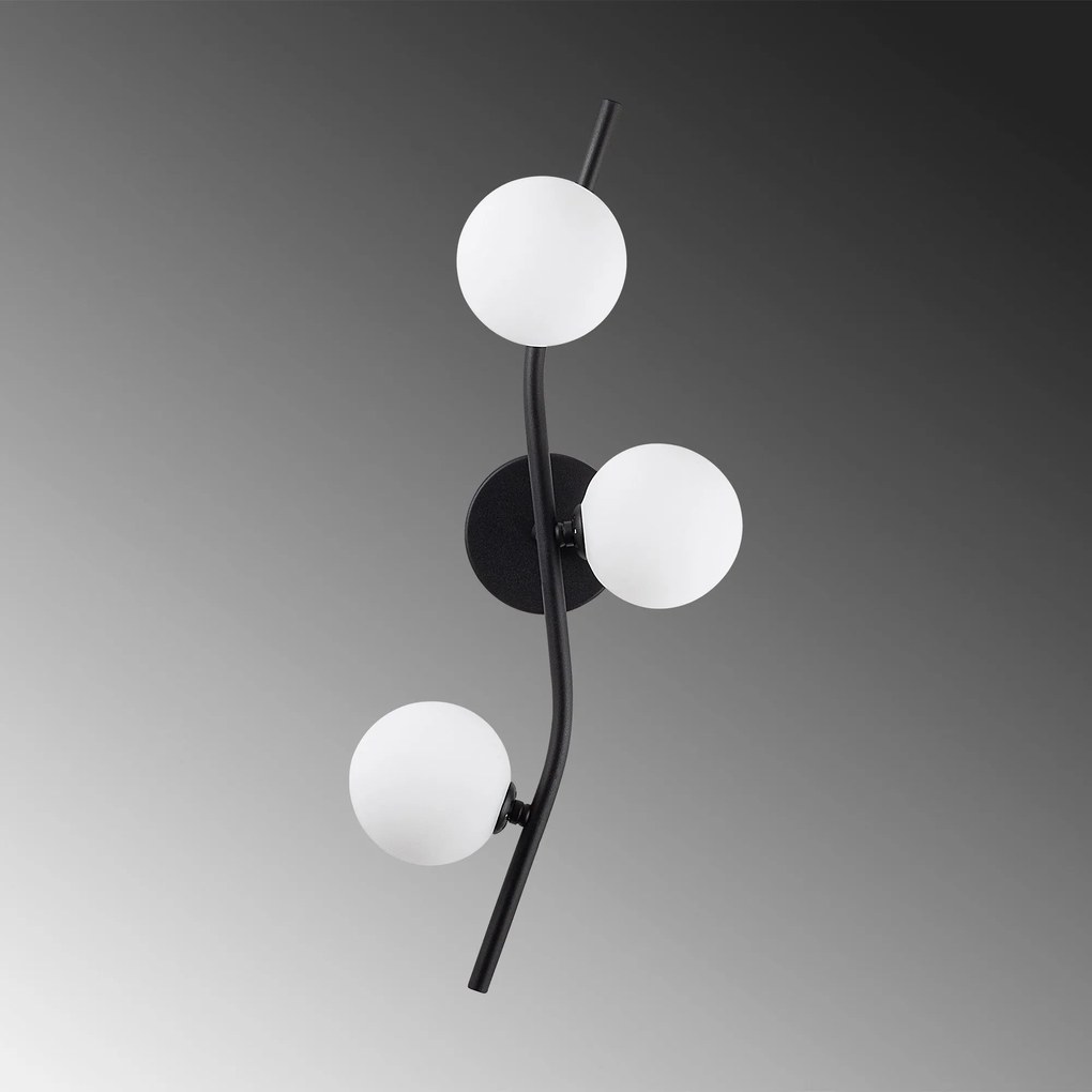 Aplique de Parede 7146 – Preto – 23 x 19 x 55 cm