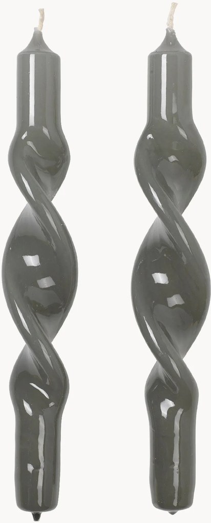 Velas artesanais Twist, conjunto de 2