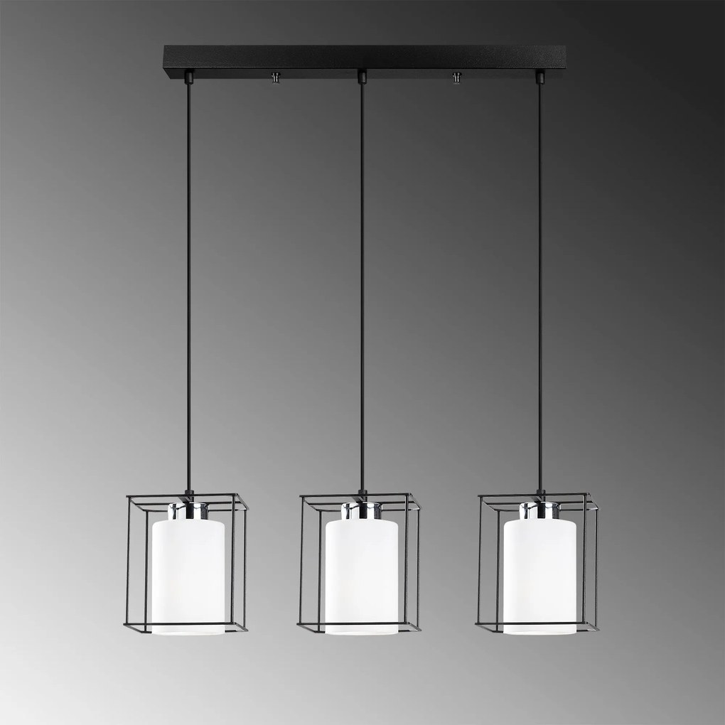 Candeeiro de Teto Swank – Preto – Diâmetro 65 cm x Altura 113 cm
