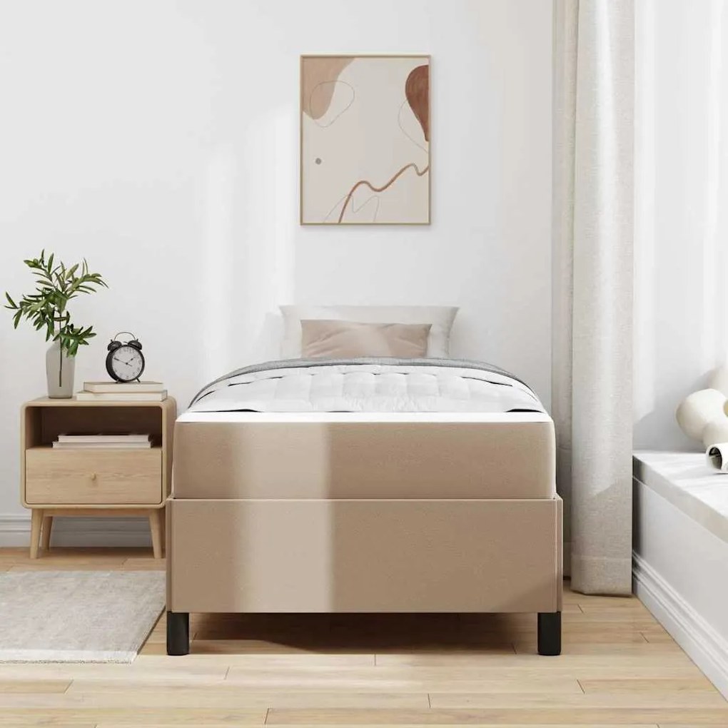 Estrutura de cama com colchão Cappuccino 90 x 190 cm