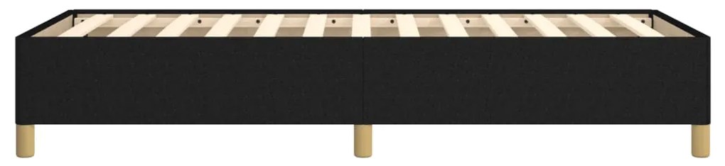 Estrutura de cama sem colchão 80x200 cm tecido preto