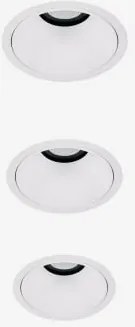 Pack De 3 Downlights Led Embutidos Com Molduras Redondas Ø8 Cm Em Alumínio Orelva Branco & Branco 3000k & 8 W & 23º - Sklum