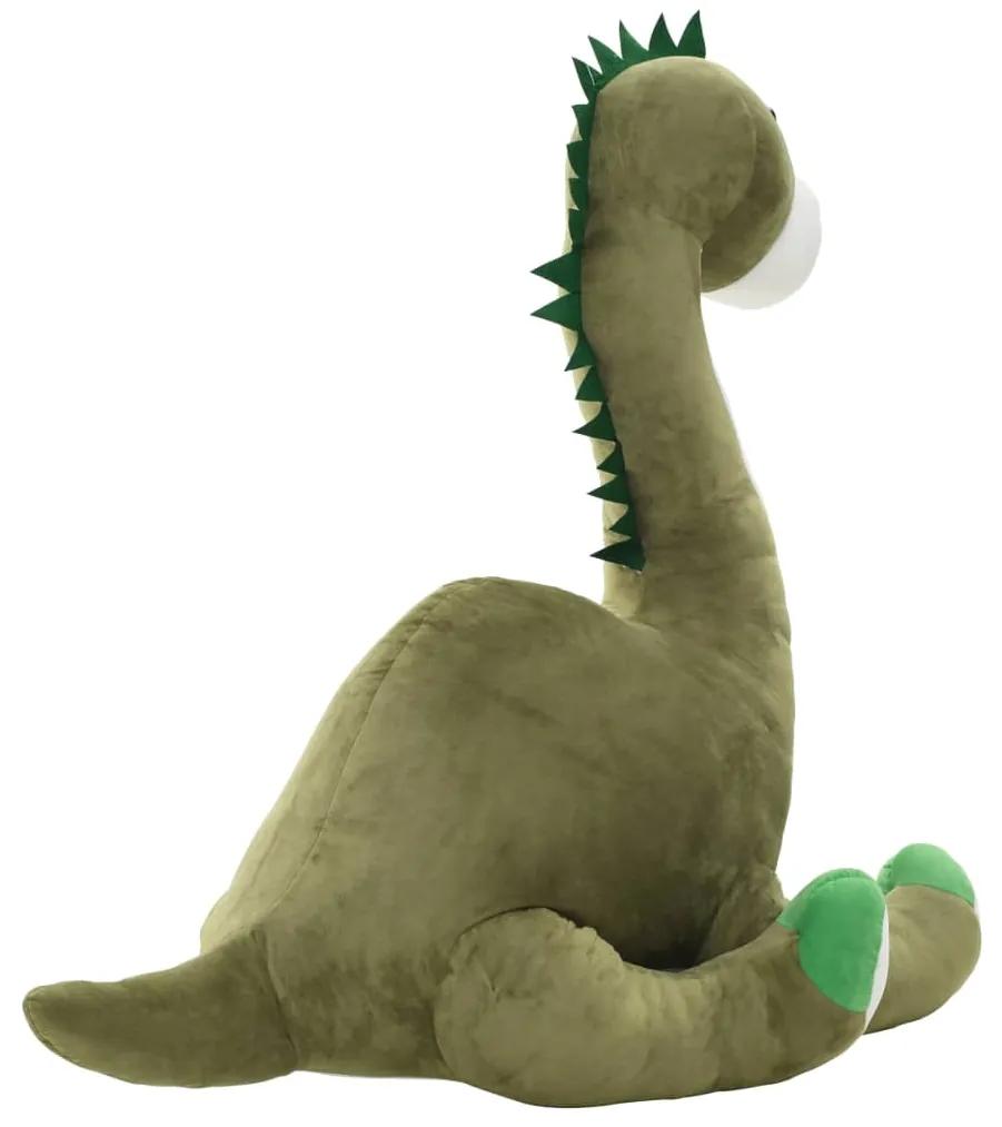 Dinossauro brontossauro de peluche verde
