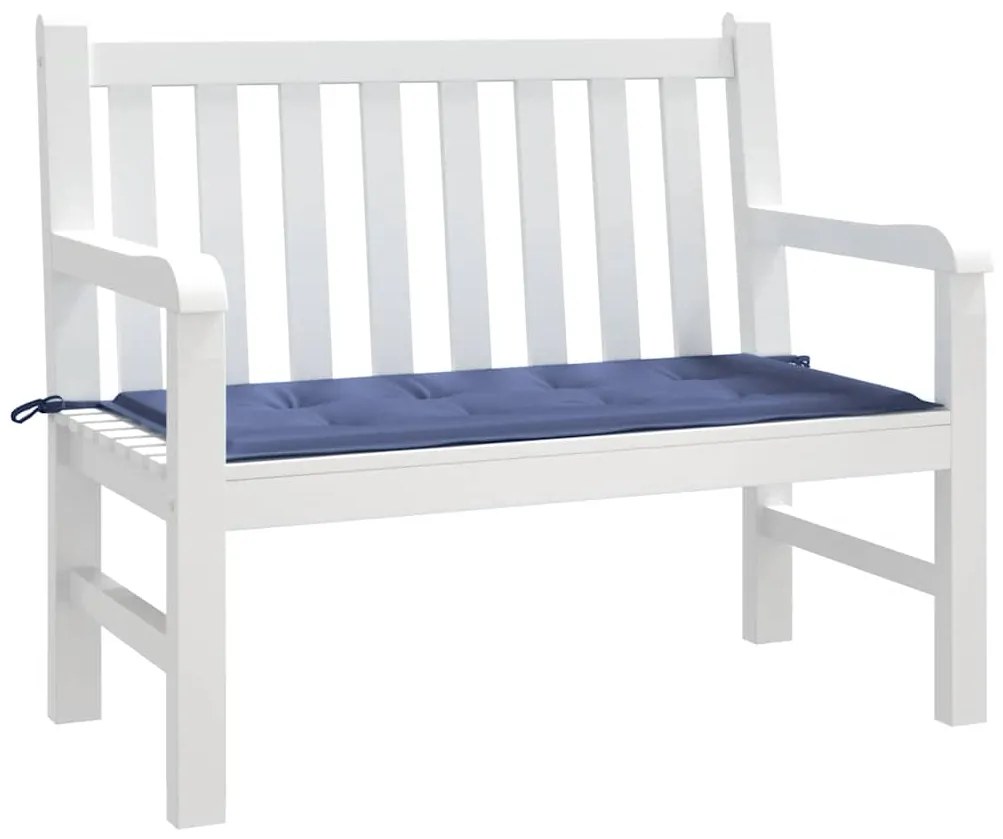 Almofadão p/ banco jardim 120x50x4cm tecido oxford azul-marinho