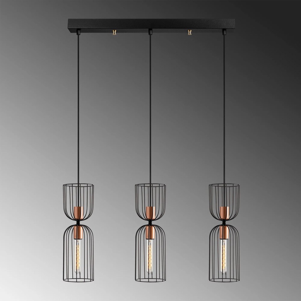 Candeeiro Nezgep – Preto – 64 x 14 cm