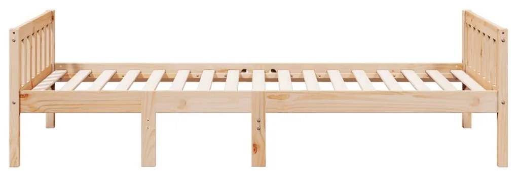 Cama de criança sem colchão 90x190 cm madeira de pinho maciça