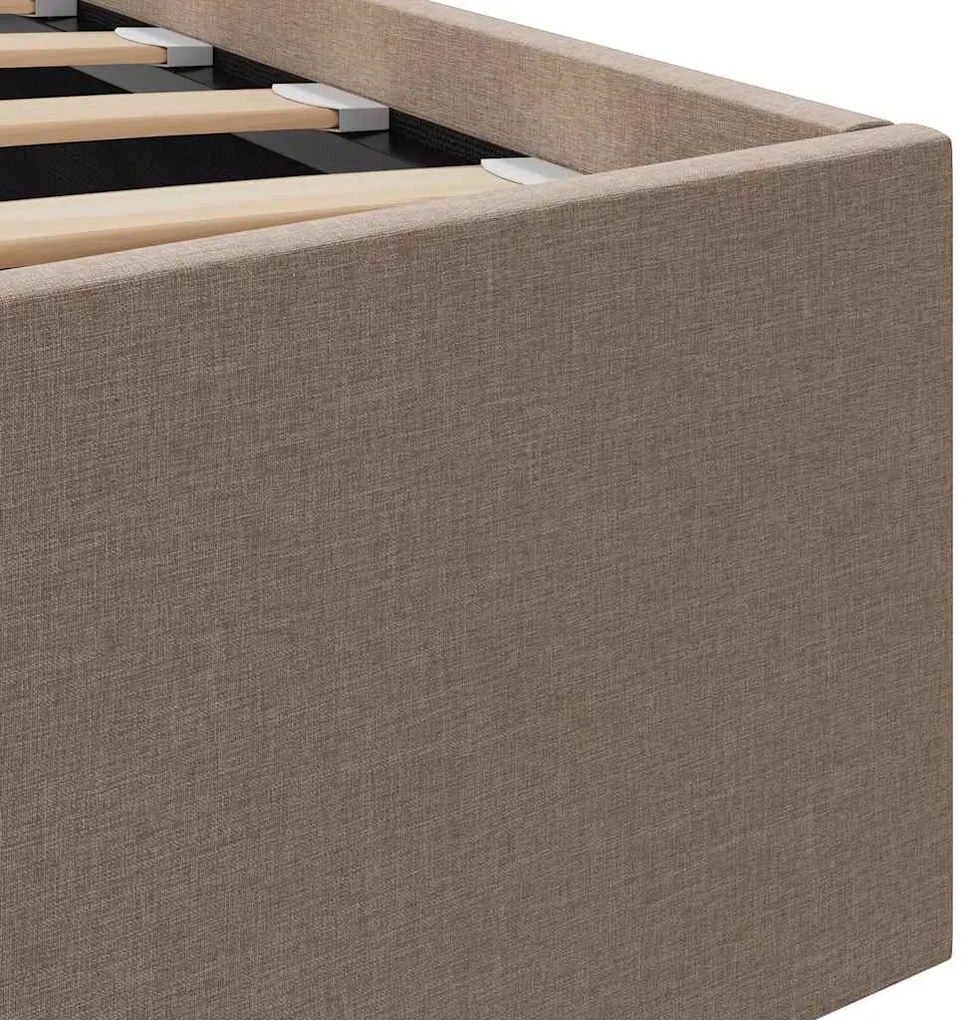 Cama hidráulica c/ arrumação 100x200cm tecido cinza-acastanhado