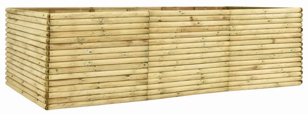vidaXL Canteiro elevado para jardim 300x50x96 cm pinho impregnado