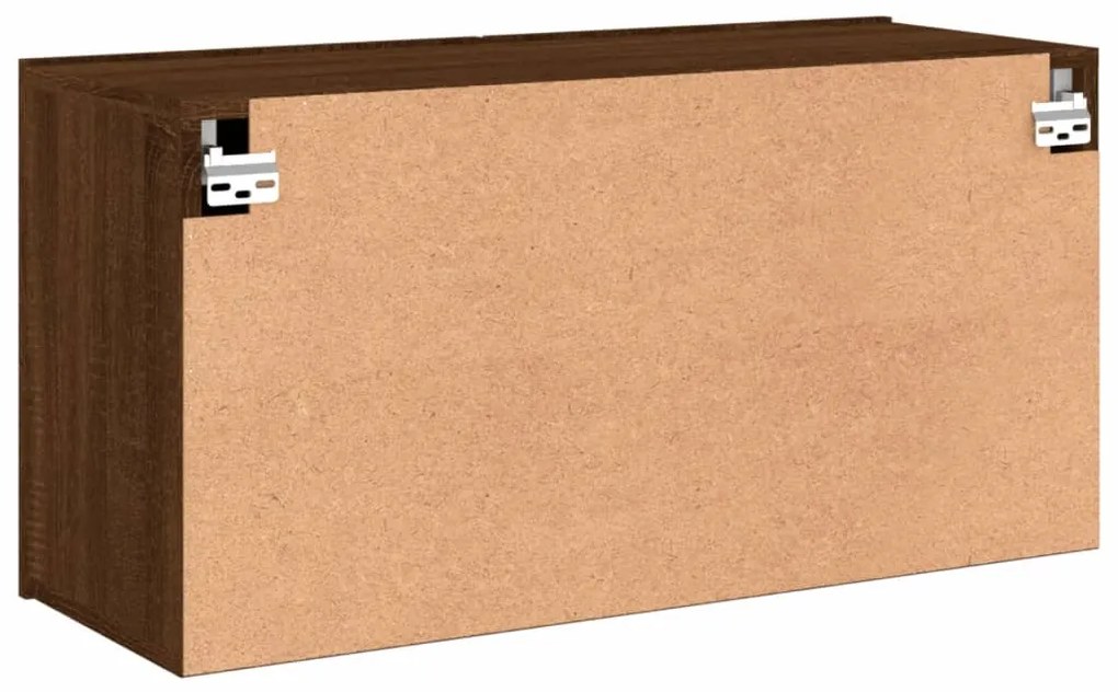 Móvel de parede para TV 80x30x41 cm carvalho castanho