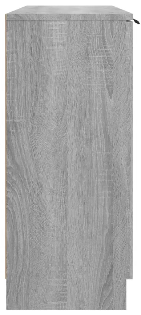 Aparador 90,5x30x70 cm madeira processada cor sonoma cinza