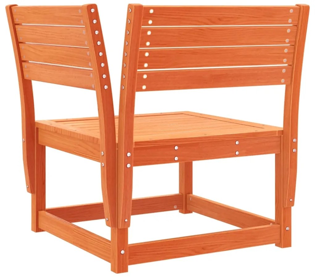 7 pcs conjunto lounge de jardim pinho maciço castanho-mel