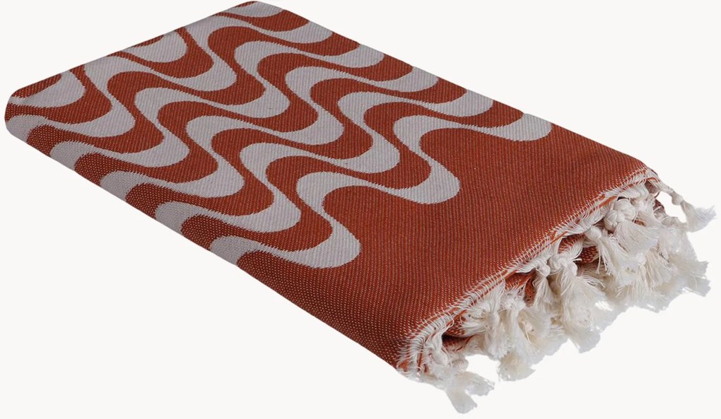 Toalha hammam artesanal em jacquard de algodão Cabana