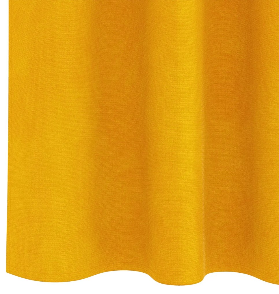 Cortinas Blackout vidaXL com fita superior 2 pcs Amarelo Mostarda Velu