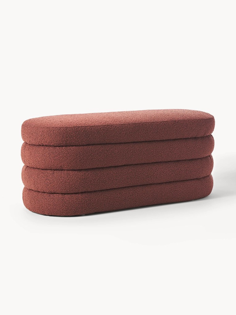 Bouclé Upholstered Bench Alto