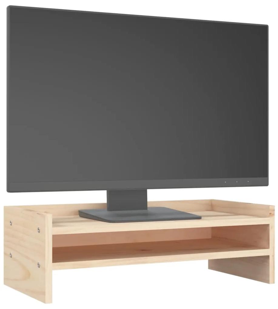 Suporte para monitor 50x24x16 cm madeira de pinho maciça
