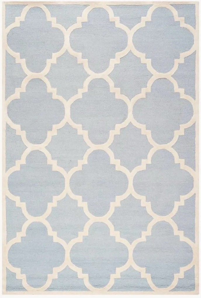 Tapete em lã artesanal de pelo curto Clark